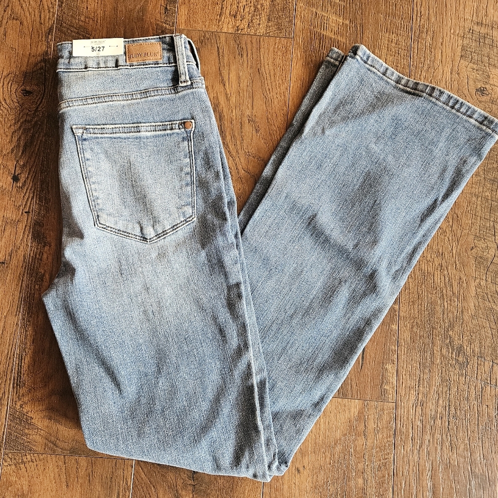 Light Blue Distresses Denim- Judy Blue